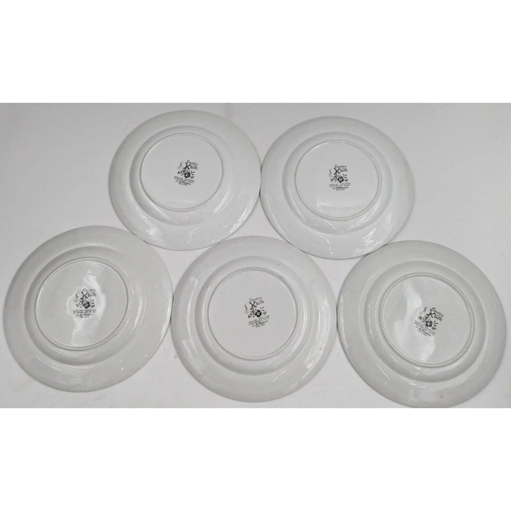 J & G Meakin England Country Delft Blue and White Dish Set Plates Bowls 13pc